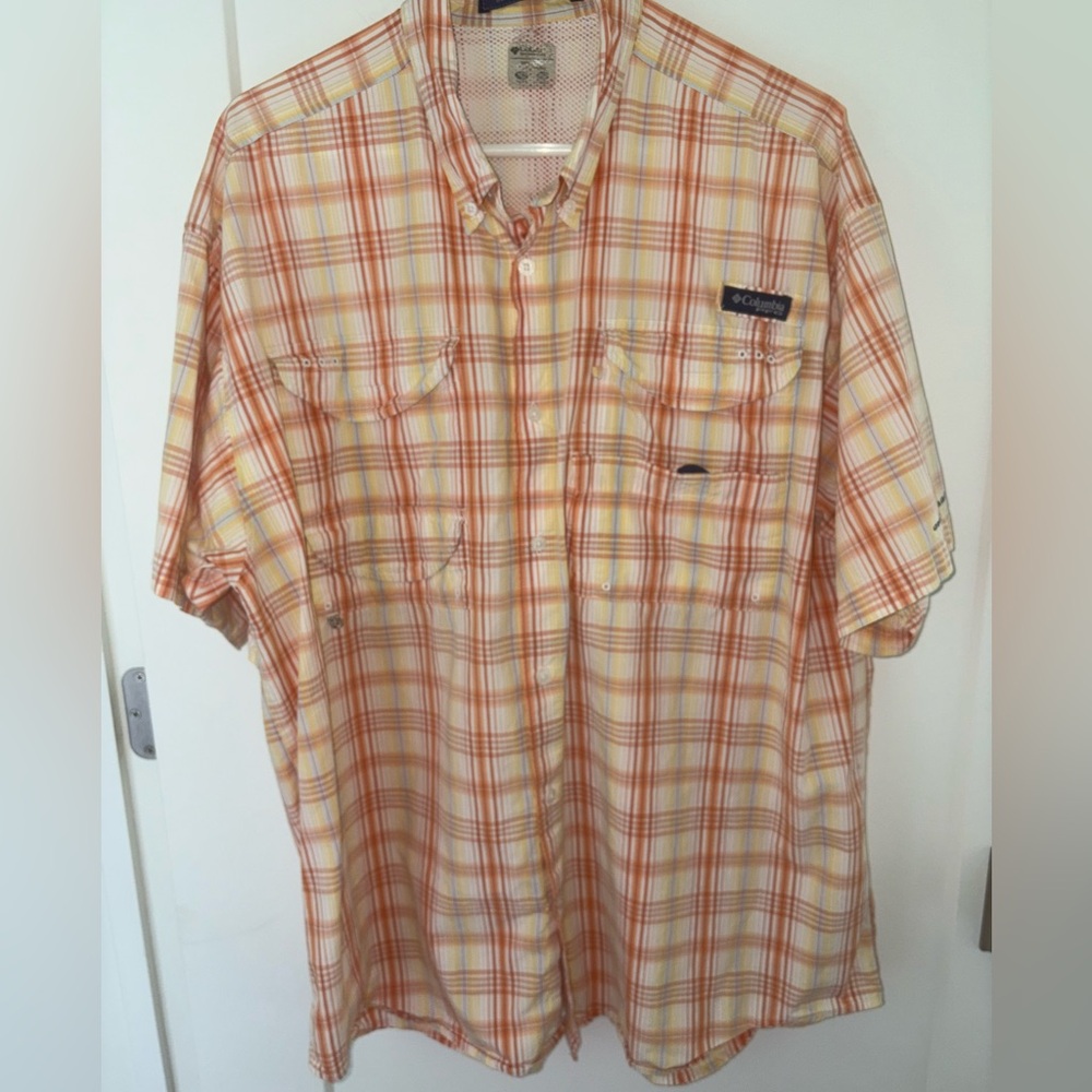 Columbia PFG Super Bonehead short sleeve fishing shirt sz XL EUC
